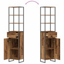 vidaXL Fürdőszoba Székény fiókkal Öreg fa 40 x 30 x 180 cm Faanyag