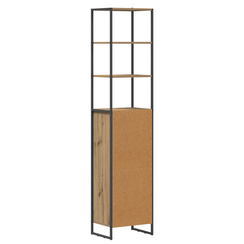 vidaXL Fürdőszoba Székény Művészi tölgy 40 x 30 x 180 cm Faanyag