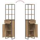 vidaXL Fürdőszoba Székény Művészi tölgy 40 x 30 x 180 cm Faanyag