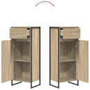 vidaXL Fürdőszoba Székény fiókkal Sonoma 40 x 30 x 100 cm Faanyag