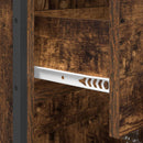 vidaXL Fürdőszoba Székény Füstös tölgy 40 x 30 x 100 cm Faanyag