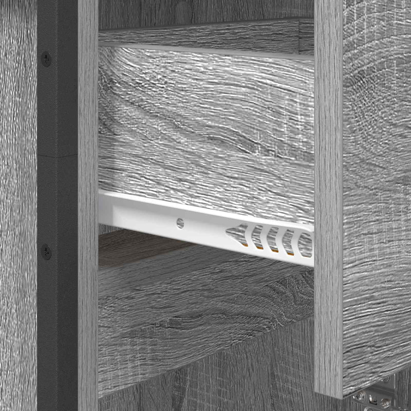 vidaXL Fürdőszoba Székény Szürke Sonoma 40 x 30 x 100 cm Faanyag