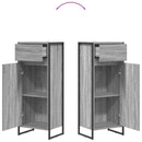 vidaXL Fürdőszoba Székény Szürke Sonoma 40 x 30 x 100 cm Faanyag