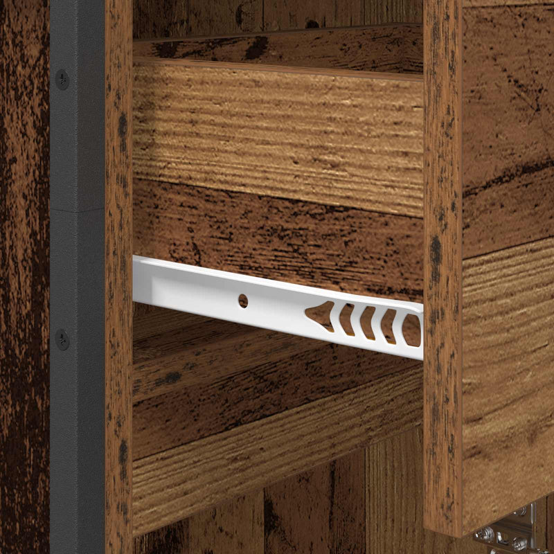 vidaXL Fürdőszoba Székény fiókkal Öreg fa 40 x 30 x 100 cm Faanyag