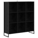 vidaXL Könyvespolc Fekete tölgy 99.5 x 30 x 108.5 cm Faanyag