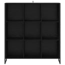 vidaXL Könyvespolc Fekete tölgy 99.5 x 30 x 108.5 cm Faanyag