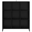 vidaXL Könyvespolc Fekete tölgy 99.5 x 30 x 108.5 cm Faanyag