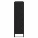 vidaXL Könyvespolc Fekete tölgy 99.5 x 30 x 108.5 cm Faanyag