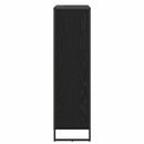 vidaXL Könyvespolc Fekete tölgy 99.5 x 30 x 108.5 cm Faanyag