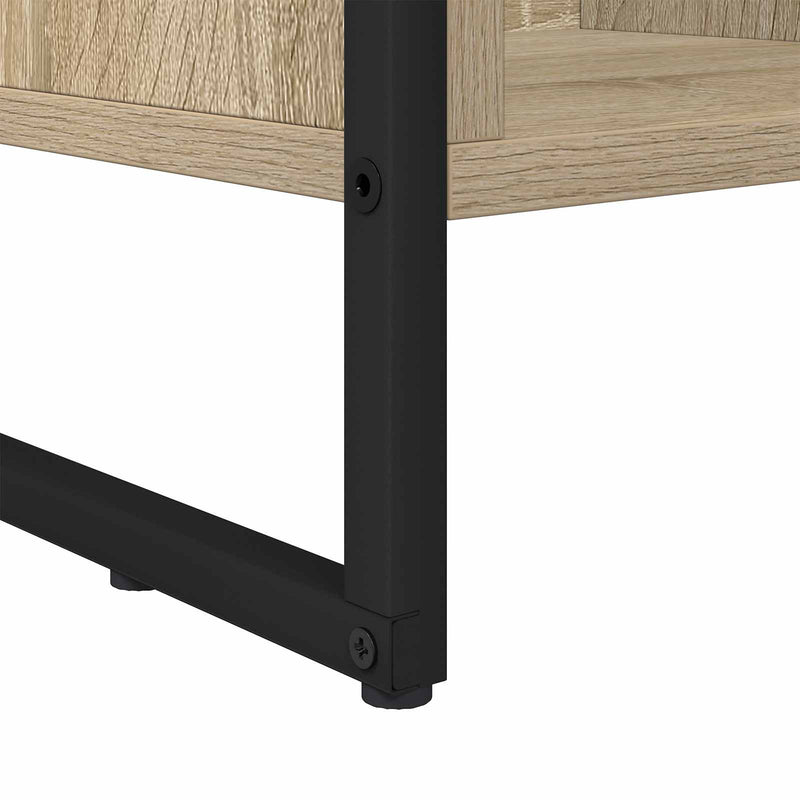 vidaXL Könyvespolc Sonoma 99.5 x 30 x 108.5 cm Faanyag