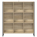 vidaXL Könyvespolc Sonoma 99.5 x 30 x 108.5 cm Faanyag