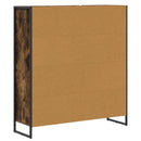vidaXL Könyvespolc Füstös tölgy 99.5 x 30 x 108.5 cm Faanyag