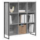 vidaXL Könyvespolc Szürke Sonoma 99.5 x 30 x 108.5 cm Faanyag