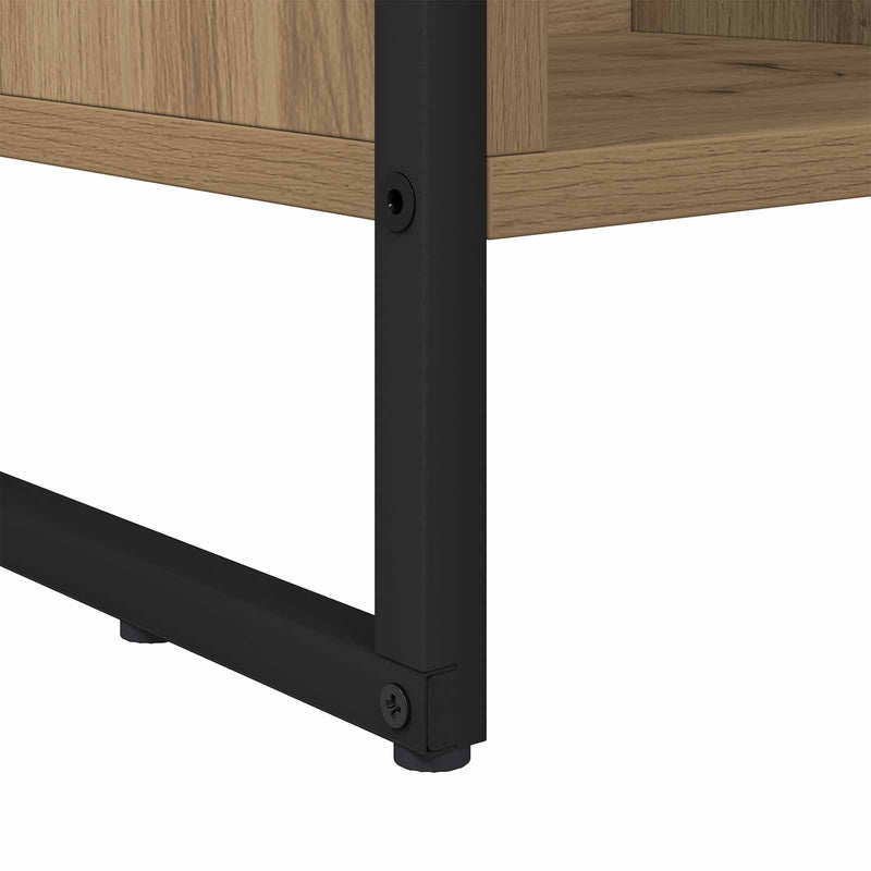 vidaXL Könyvespolc Művészi tölgy 99.5 x 30 x 108.5 cm Faanyag