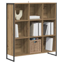 vidaXL Könyvespolc Művészi tölgy 99.5 x 30 x 108.5 cm Faanyag