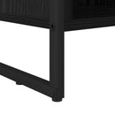 vidaXL Könyvespolc Fekete tölgy 99.5 x 30 x 108.5 cm Faanyag