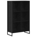 vidaXL Könyvespolc Fekete tölgy 99.5 x 30 x 108.5 cm Faanyag