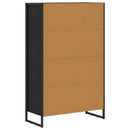vidaXL Könyvespolc Fekete tölgy 99.5 x 30 x 108.5 cm Faanyag
