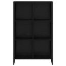 vidaXL Könyvespolc Fekete tölgy 99.5 x 30 x 108.5 cm Faanyag