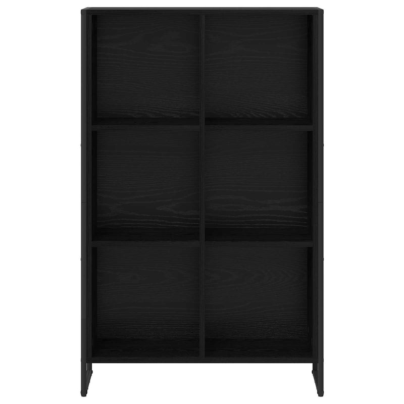 vidaXL Könyvespolc Fekete tölgy 99.5 x 30 x 108.5 cm Faanyag