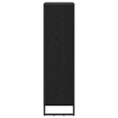 vidaXL Könyvespolc Fekete tölgy 99.5 x 30 x 108.5 cm Faanyag
