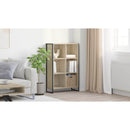 vidaXL Könyvespolc Sonoma 99.5 x 30 x 108.5 cm Faanyag