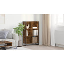 vidaXL Könyvespolc Füstös tölgy 99.5 x 30 x 108.5 cm Faanyag