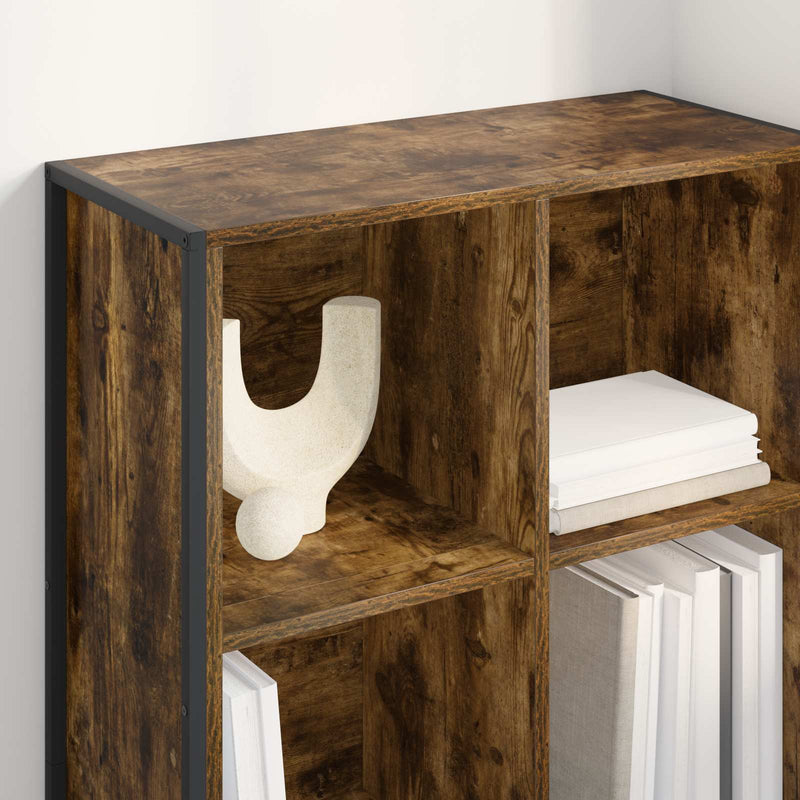 vidaXL Könyvespolc Füstös tölgy 99.5 x 30 x 108.5 cm Faanyag