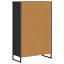 vidaXL Könyvespolc Fekete tölgy 68 x 30 x 108.5 cm Faanyag
