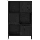 vidaXL Könyvespolc Fekete tölgy 68 x 30 x 108.5 cm Faanyag