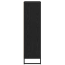 vidaXL Könyvespolc Fekete tölgy 68 x 30 x 108.5 cm Faanyag