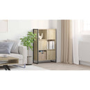 vidaXL Könyvespolc Sonoma 68 x 30 x 108.5 cm Faanyag