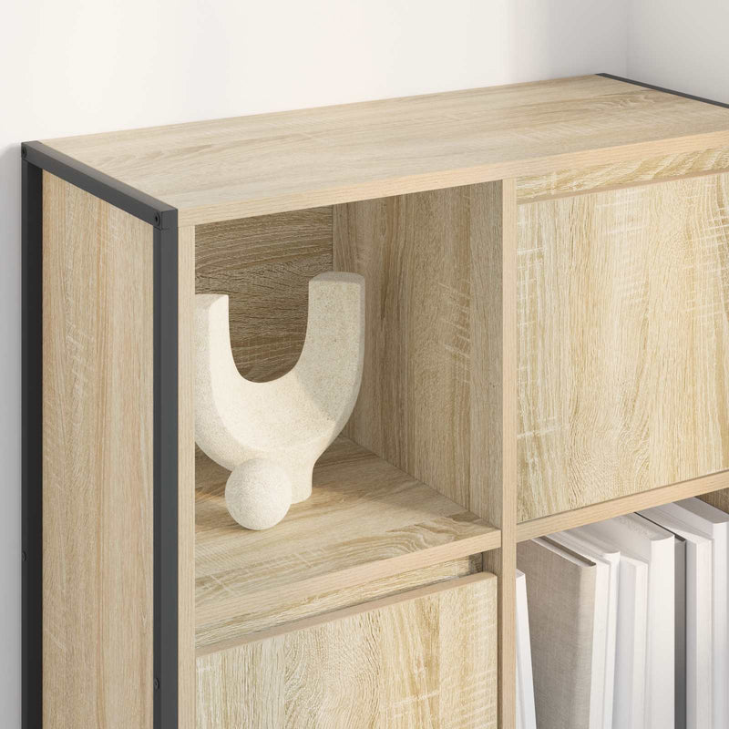 vidaXL Könyvespolc Sonoma 68 x 30 x 108.5 cm Faanyag