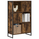 vidaXL Könyvespolc Füstös tölgy 68 x 30 x 108.5 cm Faanyag