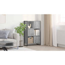 vidaXL Könyvespolc Szürke Sonoma 68 x 30 x 108.5 cm Faanyag