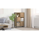 vidaXL Könyvespolc Művészi tölgy 68 x 30 x 108.5 cm Faanyag