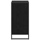 vidaXL Széf fiókkal Fekete tölgy 42 x 36 x 75.5 cm Faanyag