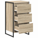 vidaXL Széf Sonoma Tölgy 43 x 36 x 75,5 cm Szerelt Fa