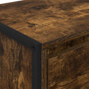 vidaXL Széf fiókkal Füstös tölgy 42 x 36 x 75.5 cm Faanyag