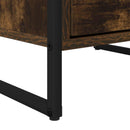 vidaXL Széf fiókkal Füstös tölgy 42 x 36 x 75.5 cm Faanyag