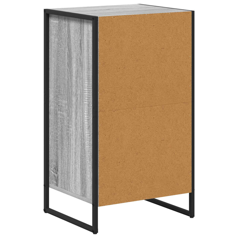 vidaXL Széf fiókkal Szürke Sonoma 42 x 36 x 75.5 cm Faanyag