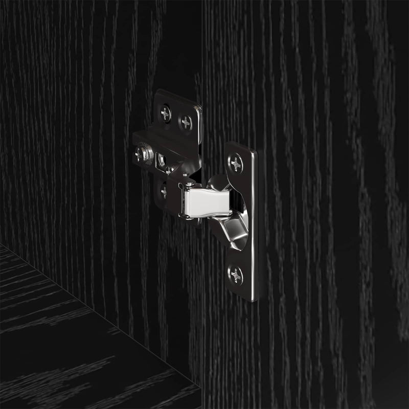 vidaXL Széf fiókkal Fekete tölgy 81 x 36 x 150.5 cm Faanyag