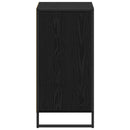 vidaXL Széf fiókkal Fekete tölgy 81 x 36 x 150.5 cm Faanyag