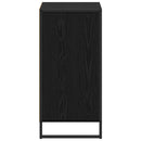 vidaXL Széf fiókkal Fekete tölgy 43 x 36 x 75,5 cm Faanyag