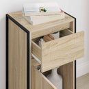 vidaXL Széf fiókkal Sonoma 81 x 36 x 150.5 cm Faanyag