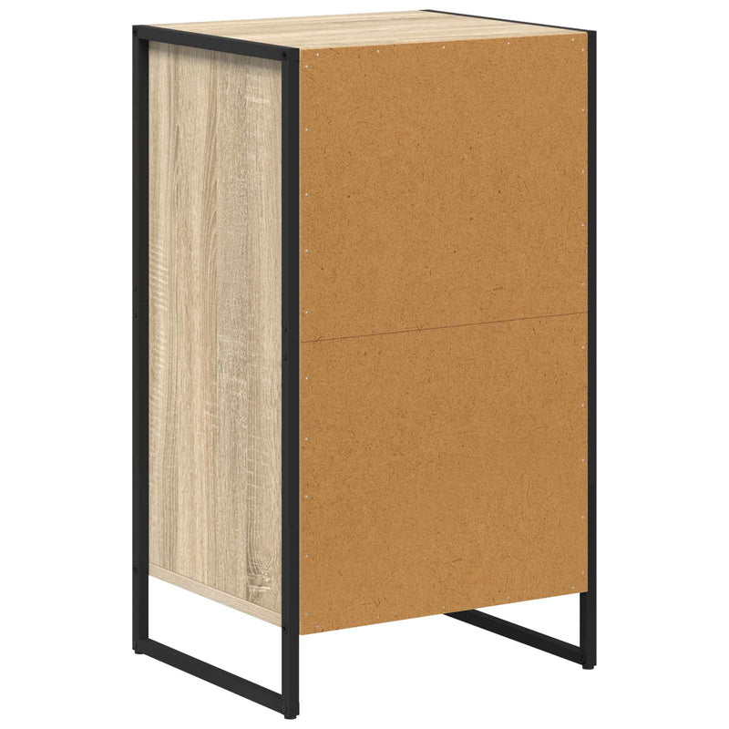 vidaXL Széf fiókkal Sonoma 81 x 36 x 150.5 cm Faanyag