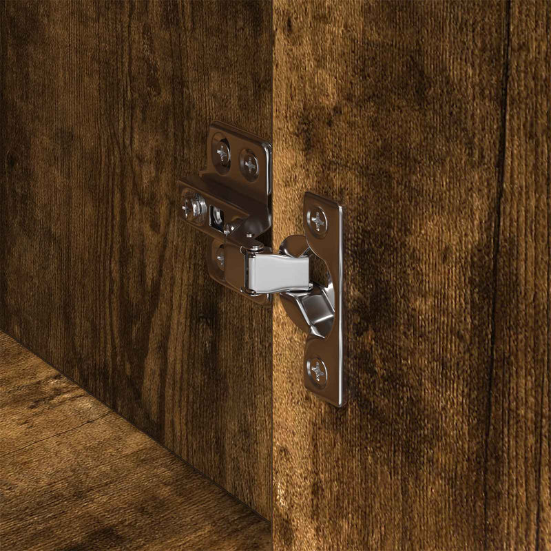 vidaXL Széf fiókkal Füstös tölgy 81 x 36 x 150.5 cm Faanyag