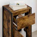 vidaXL Széf fiókkal Füstös tölgy 81 x 36 x 150.5 cm Faanyag