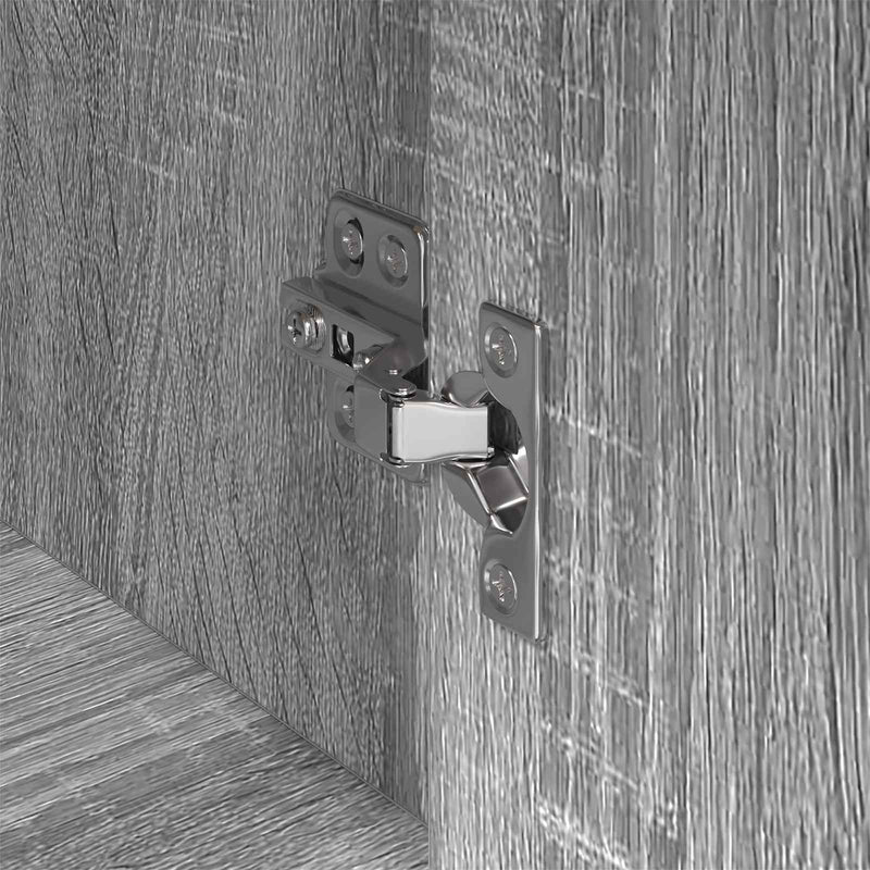 vidaXL Széf fiókkal Szürke Sonoma 81 x 36 x 150.5 cm Faanyag