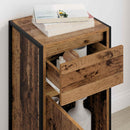 vidaXL Széf fiókkal Öreg fa 81 x 36 x 150.5 cm Faanyag